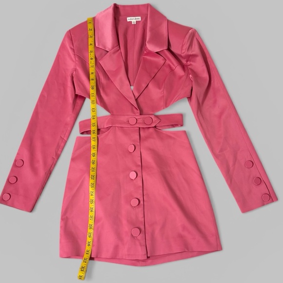 For Love & Lemons Marie Blazer Pink Mini Dress - Picture 14 of 14